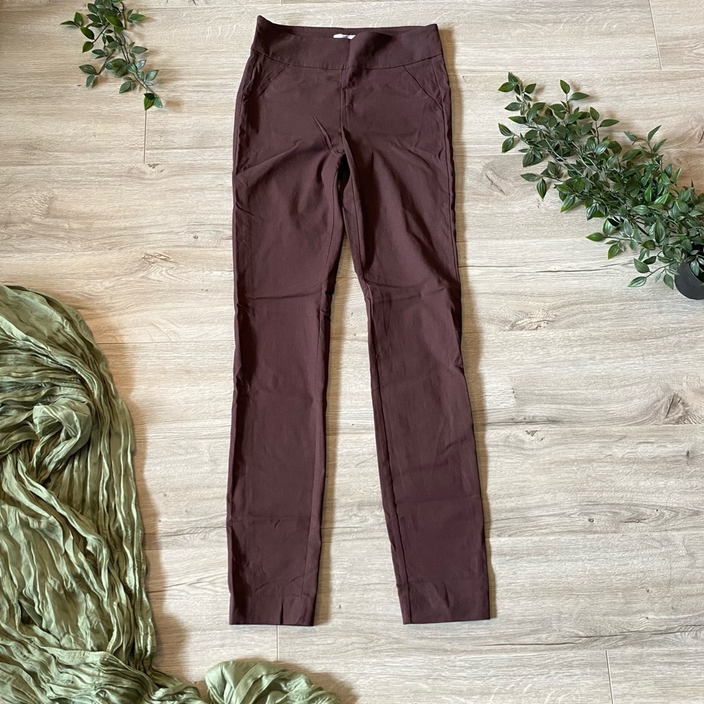 Camber & grace (by RW&Co) - burgundy/purple legging pant S - skinny mid-rise